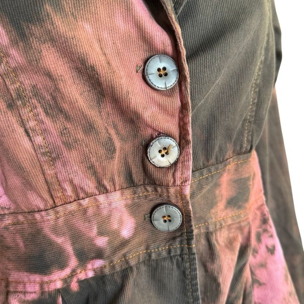 Reworked Vintage Y2K SoleMio Grunge Peplum Jacket L - Picture 3 of 8